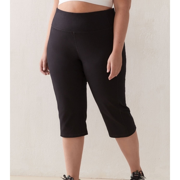 Penningtons Pants - Active Zone Cropped Yoga Pants 0X/XL Gym Plus Size